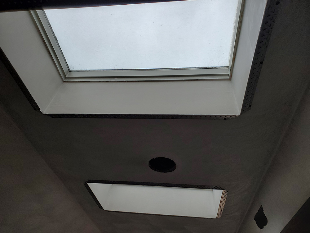 Smooth Plastered Skylights