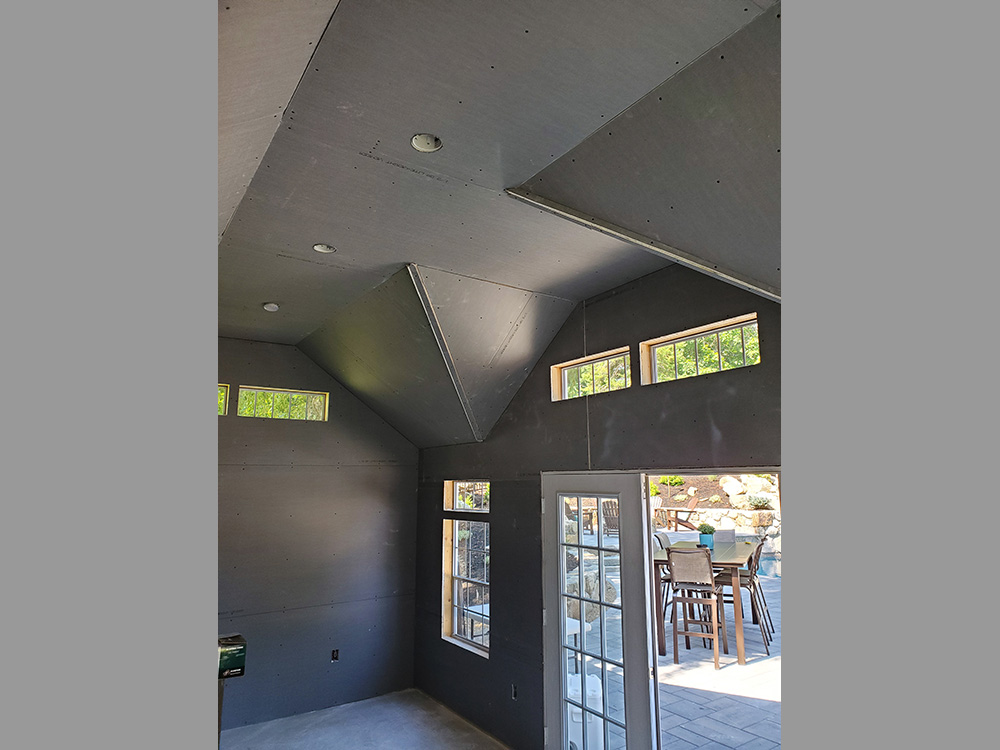 Blueboarded Pool House